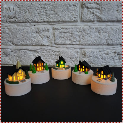 Miniatuur kerstdorpje