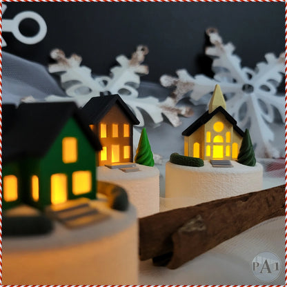 Miniatuur kerstdorpje