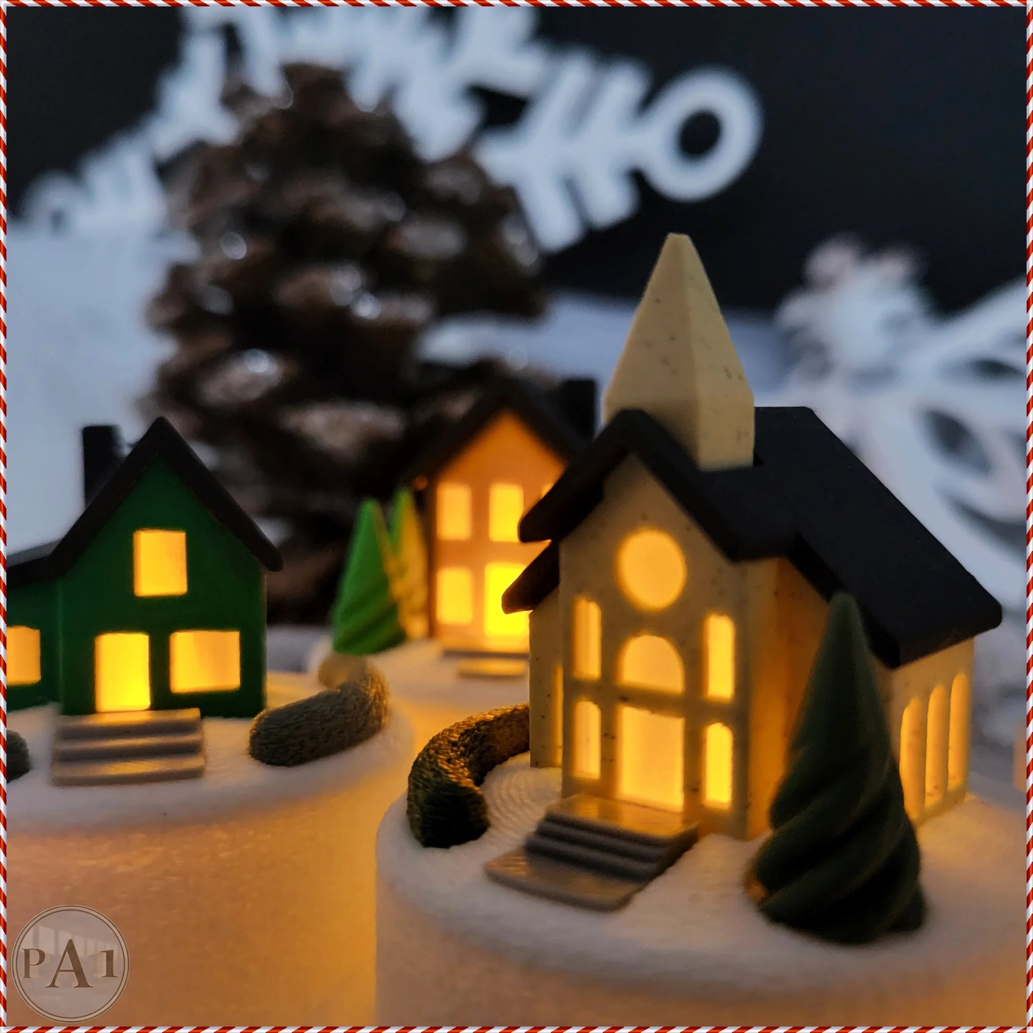 Miniatuur kerstdorpje