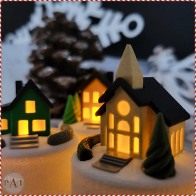 Miniatuur kerstdorpje