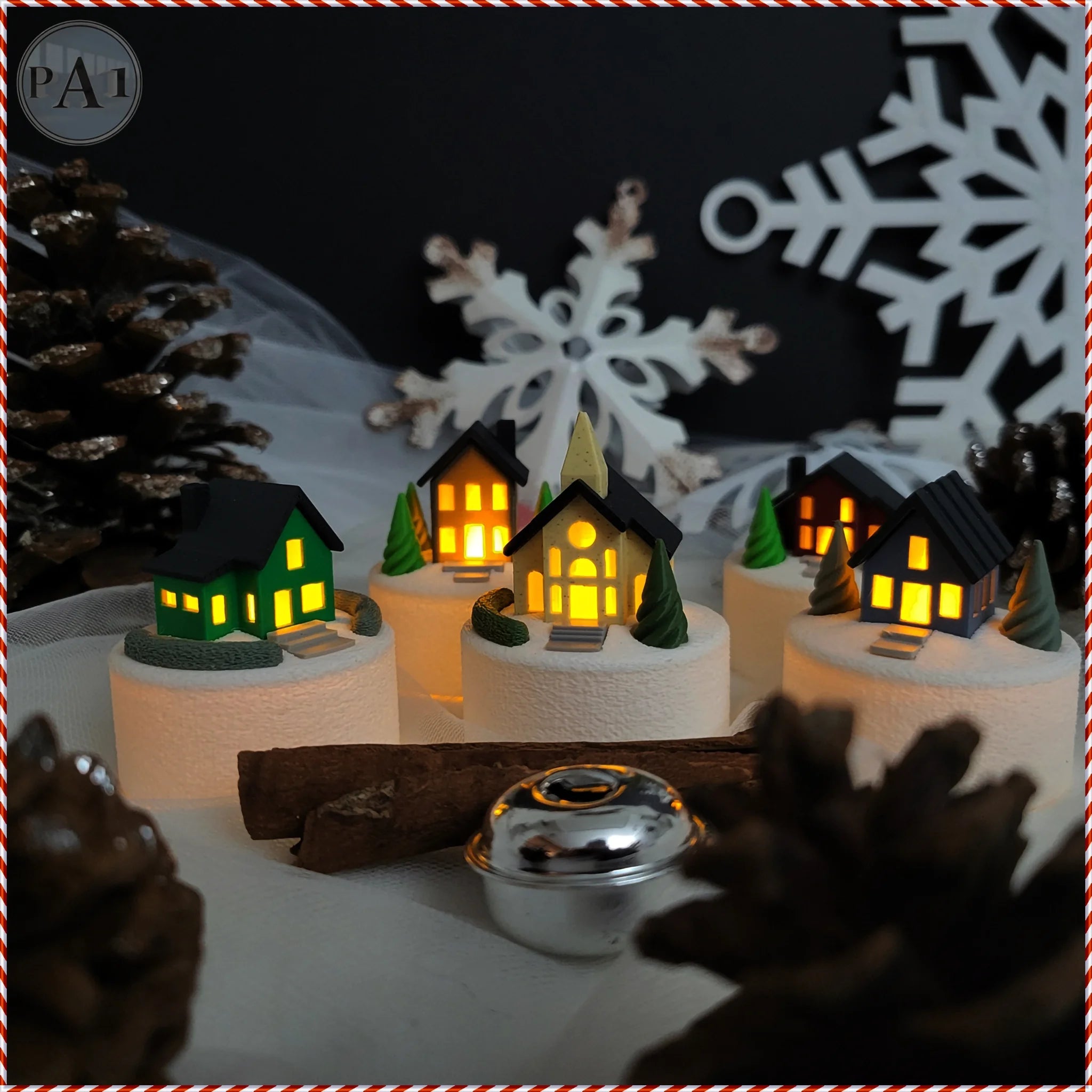 Miniatuur kerstdorpje
