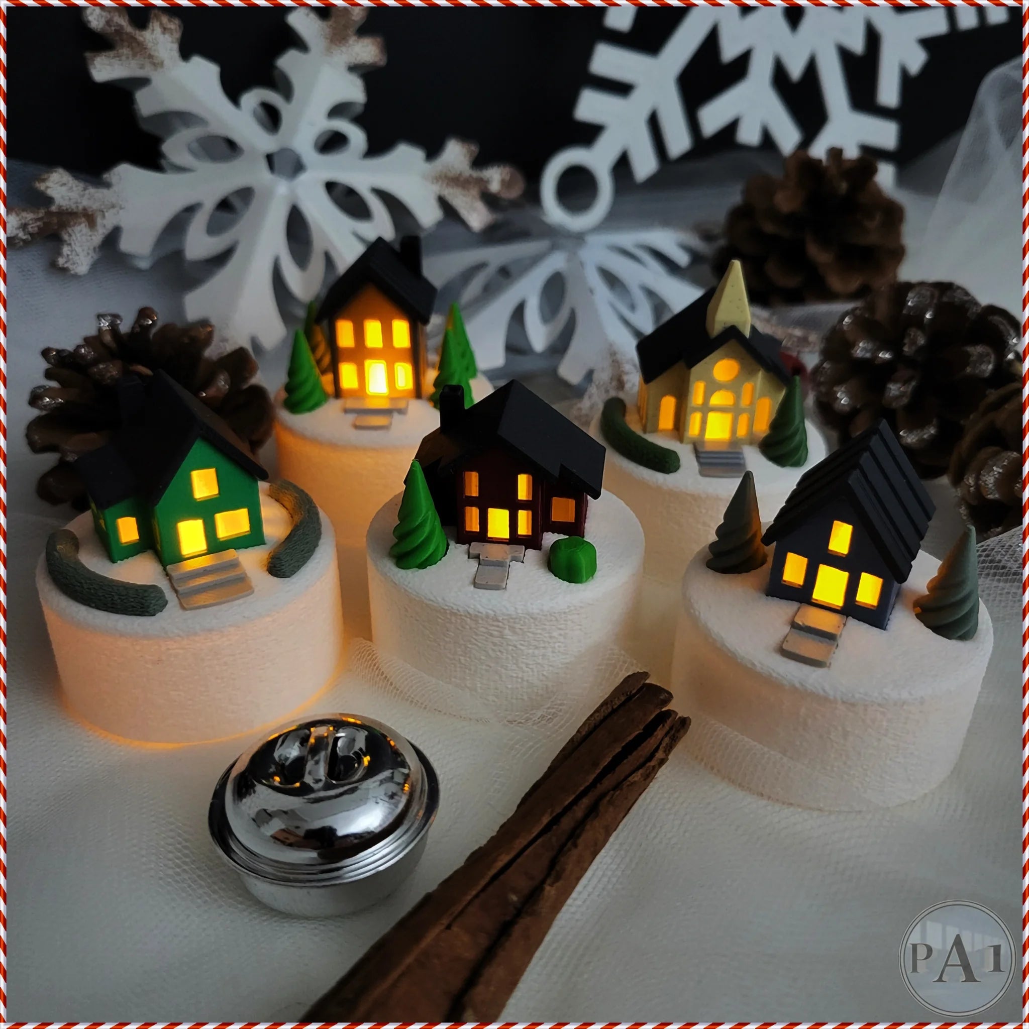 Miniatuur kerstdorpje