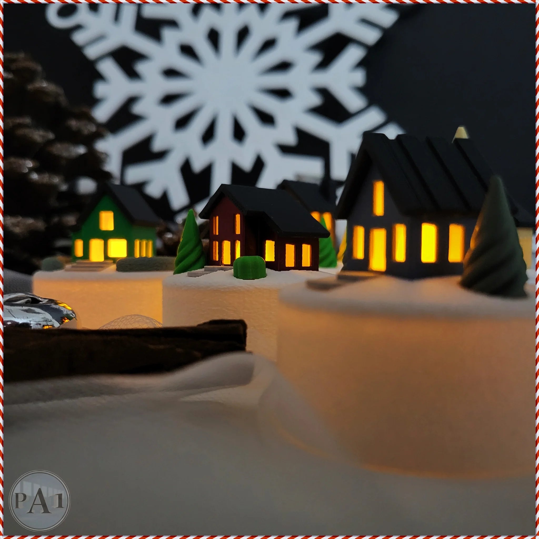 Miniatuur kerstdorpje