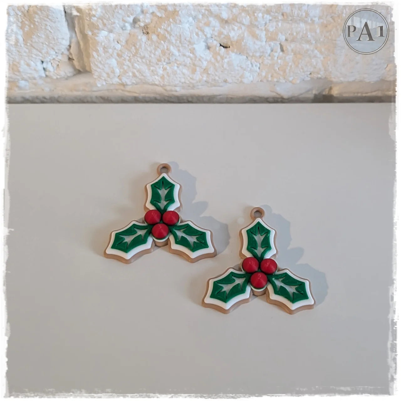 Mini peperkoeken kerstornamenten