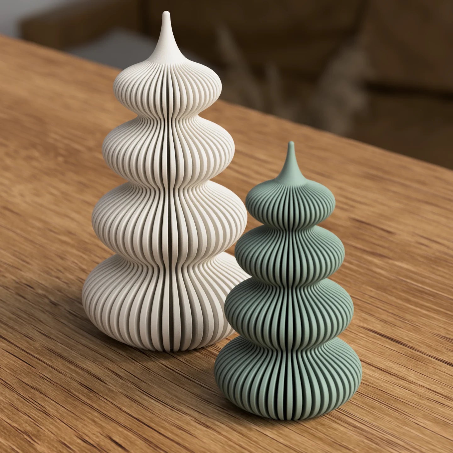 Moderne golvende kerstboom
