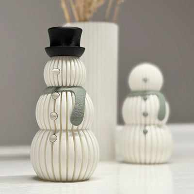 Moderne minimalistische sneeuwman