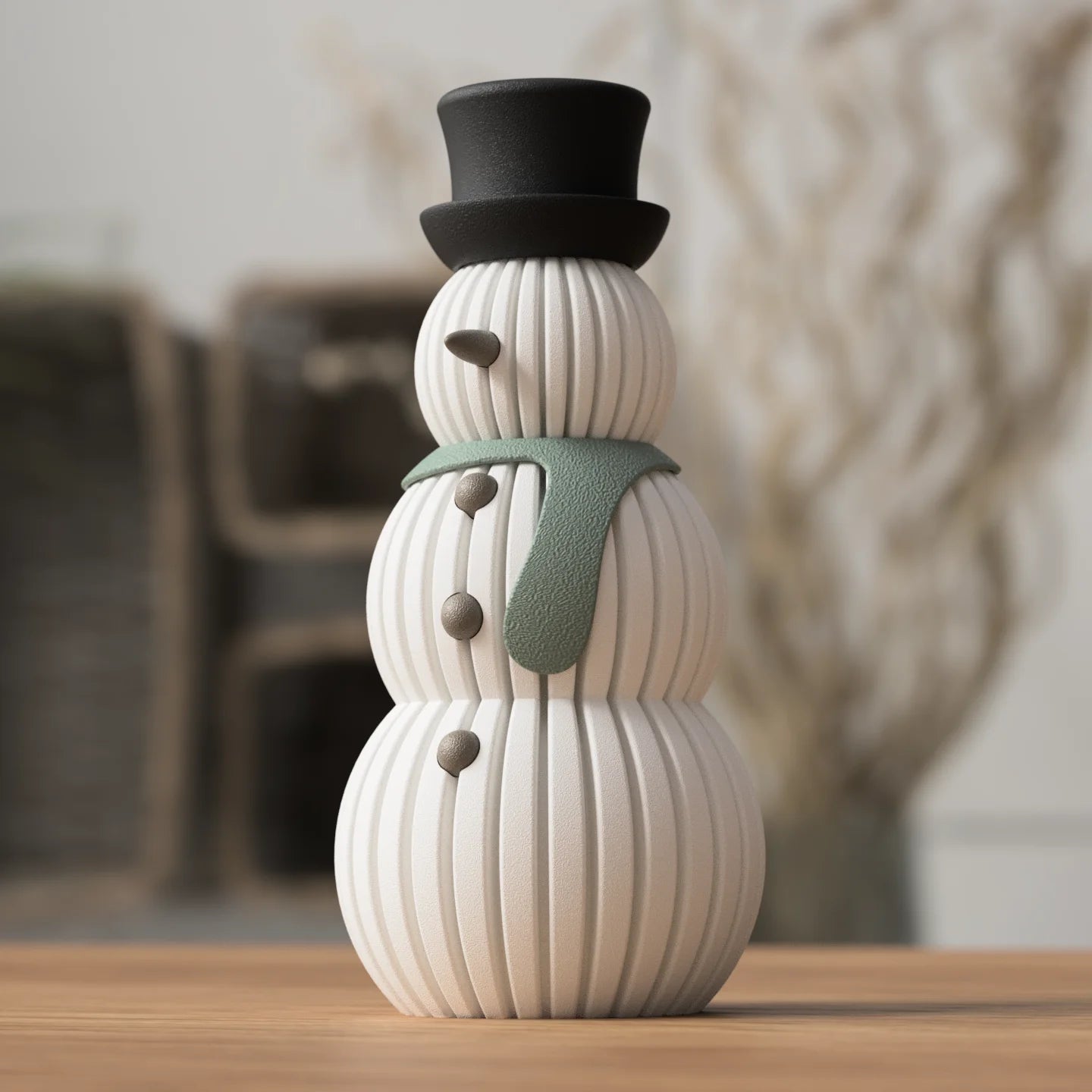 Moderne minimalistische sneeuwman