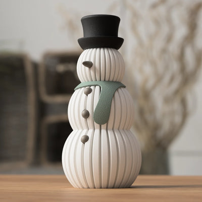 Moderne minimalistische sneeuwman